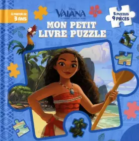 Couverture du produit · VAIANA - Mon Petit Livre Puzzle - 5 puzzles 9 pièces - Disney Princesses