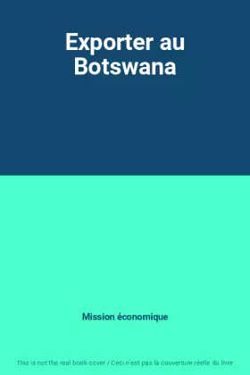 Couverture du produit · Exporter au Botswana