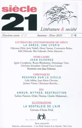 Couverture du produit · Revue siècle 21 n17