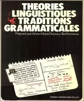 Couverture du produit · Théories linguistiques et traditions grammaticales