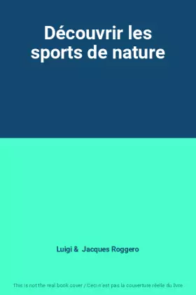 Couverture du produit · Découvrir les sports de nature