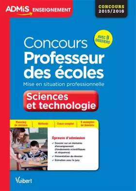 Couverture du produit · Concours Professeur des écoles - Sciences et technologie - Mise en situation professionnelle - CRPE 2016