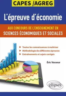 Couverture du produit · L'épreuve d'économie aux concours de l'enseignement en sciences économiques et sociales. CAPES/Agreg
