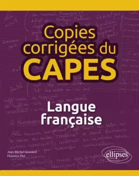 Couverture du produit · Copies corrigées du CAPES - Langue française