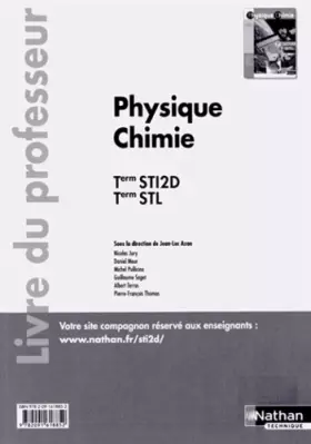 Couverture du produit · Physique chimie - Terminales STI2D-STL