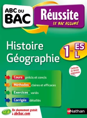 Couverture du produit · ABC du BAC Réussite Histoire-Géographie 1re ES-L