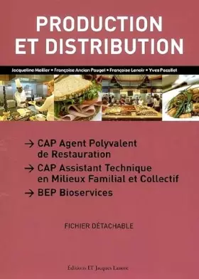 Couverture du produit · Production et distribution CAP APR-ATMC: Fichier détachable