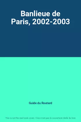 Couverture du produit · Banlieue de Paris, 2002-2003