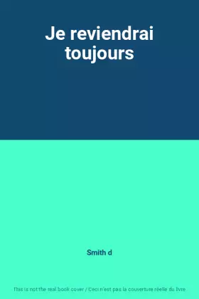 Couverture du produit · Je reviendrai toujours