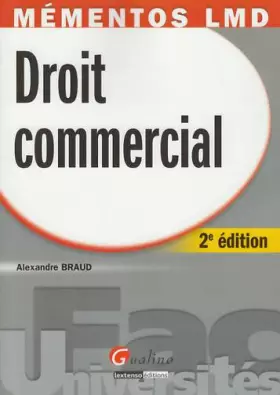 Couverture du produit · Droit commercial