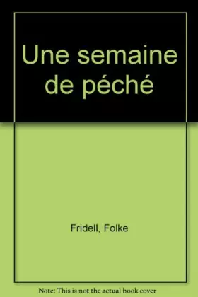 Couverture du produit · Une semaine de péché