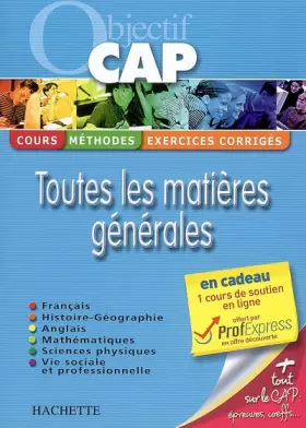 Couverture du produit · Toutes les matières générales