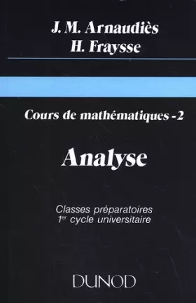 Couverture du produit · Cours de mathematiques, tome 2, Analyse