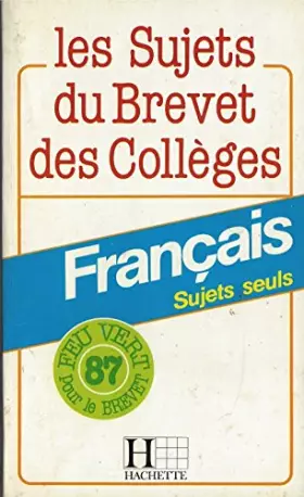Couverture du produit · BREVET 87- FRANCAIS SUJETS SEULS