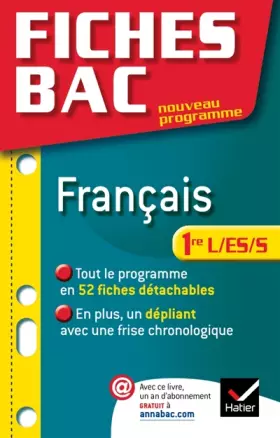 Couverture du produit · Fiches Bac Français 1re L/ES/S
