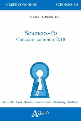 Couverture du produit · Science-Po, Concours commun 2018