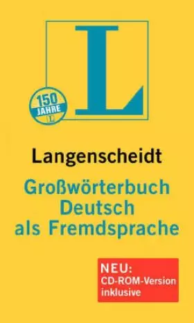 Couverture du produit · Langenscheidts Grosworterbuch Deutsch Als Fremdsprache
