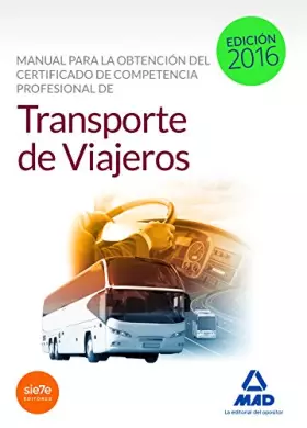 Couverture du produit · Manual para la Obtención del Certificado de Competencia Profesional de Transporte de Viajeros