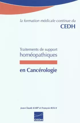 Couverture du produit · Traitements de support homéopathiques en cancérologie