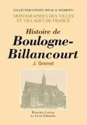 Couverture du produit · Boulogne-billancourt (histoire de)