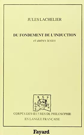 Couverture du produit · Du fondement de l'induction (1902)
