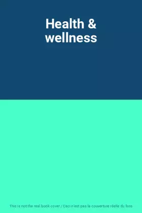 Couverture du produit · Health & wellness