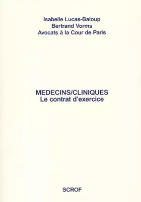 Couverture du produit · Médecins/cliniques. Le contrat d'exercice