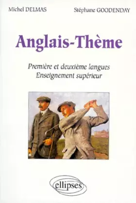 Couverture du produit · Anglais-thème, première et deuxième langues enseignement supérieur