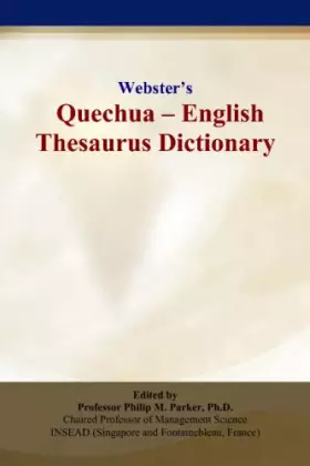 Couverture du produit · Webster’s Quechua - English Thesaurus Dictionary