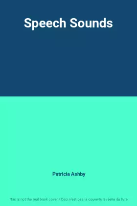 Couverture du produit · Speech Sounds