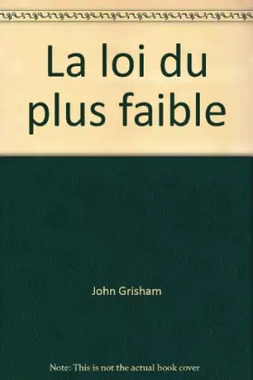Couverture du produit · La loi du plus faible