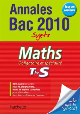 Couverture du produit · Maths Tle S obligatoire et spécialité : Sujets