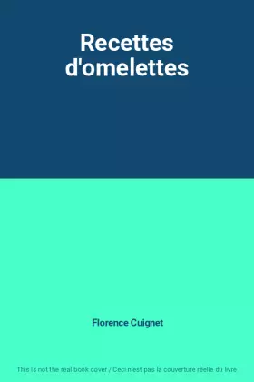 Couverture du produit · Recettes d'omelettes