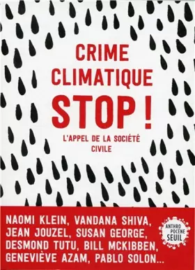 Couverture du produit · Crime climatique stop !. L'appel de la société civile