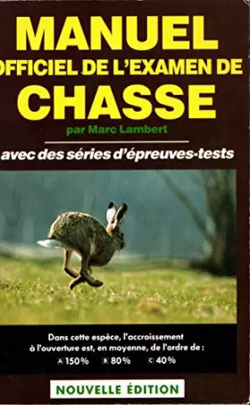 Couverture du produit · Manuel de l'examen de chasse