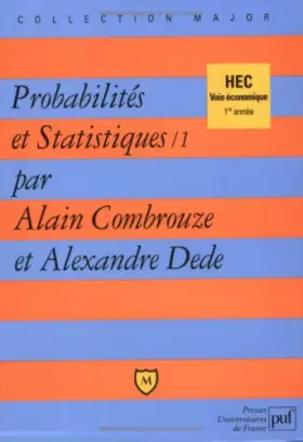 Couverture du produit · Probabilités et statistiques, tome 1