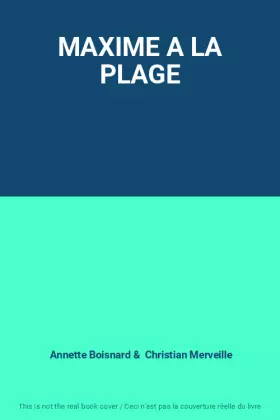 Couverture du produit · MAXIME A LA PLAGE