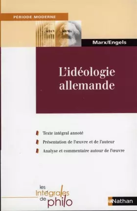 Couverture du produit · L'idéologie allemande (1845-1846) : Tome 1