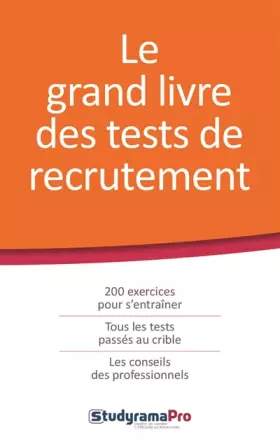 Couverture du produit · Le Grand livre des tests de recrutement