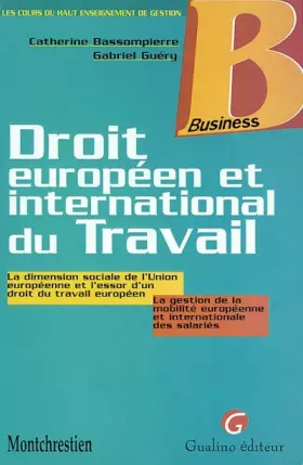 Couverture du produit · Droit européen et international du travail
