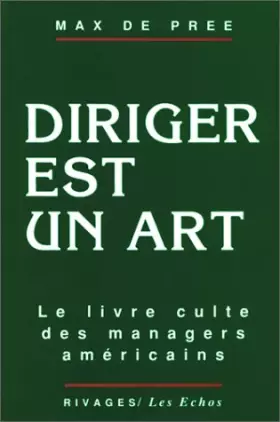 Couverture du produit · Diriger est un art