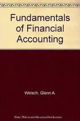 Couverture du produit · Fundamentals of Financial Accounting