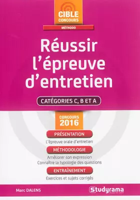 Couverture du produit · Réussir l'épreuve d'entretien