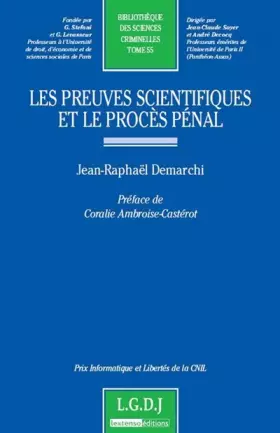 Couverture du produit · Les preuves scientifiques et le procès pénal - tome 55