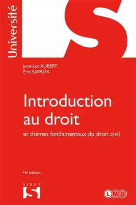 Couverture du produit · Introduction au droit et thèmes fondamentaux du droit civil