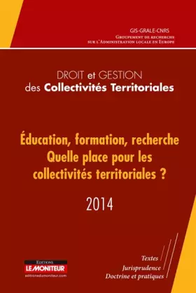 Couverture du produit · Droit et gestion des collectivités territoriales - 2014