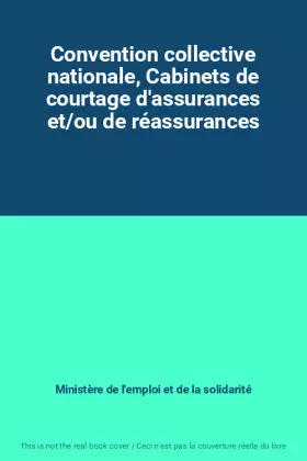 Couverture du produit · Convention collective nationale, Cabinets de courtage d'assurances et/ou de réassurances