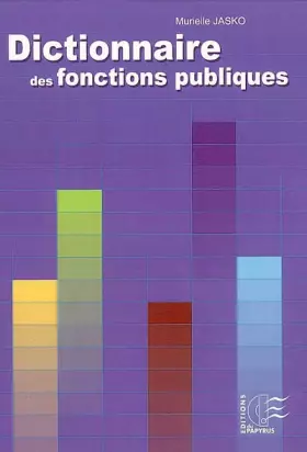 Couverture du produit · Dictionnaire des fonctions publiques