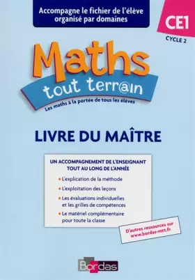 Couverture du produit · MATHS TOUT TERRAIN CE1 MAITRE