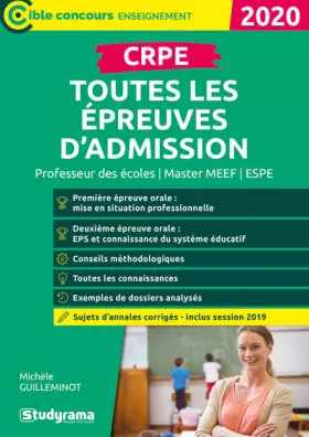 Couverture du produit · CRPE toutes les épreuves d’admission